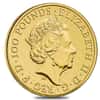 2017 Great Britain 1 oz Gold Queen's Beasts (Red Dragon) Coin .9999 Fine BU