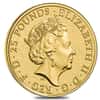 2017 Great Britain 1/4 oz Gold Queen's Beast (Red Dragon) Coin .9999 Fine BU