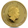 2011 1/4 oz Gold Lunar Year of The Rabbit BU Australia Perth Mint In Cap