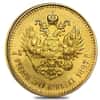 1897 Russia 7 Roubles 50 Kopeks Nicholas II Gold Coin - Ex Jewelry AGW .1867 oz