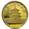 Chinese 1/4 oz Gold Panda Proof/Unc (Random Year, Not Sealed)
