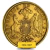 10 Pesos Chile Gold Coin Scruffy AGW .4413 oz (Random Year,1854-1867)