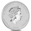 2018 2 oz Silver Lunar Year of The Dog BU Australian Perth Mint In Cap