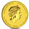 2010 1 oz Gold Lunar Year of The Tiger BU Australia Perth Mint In Cap