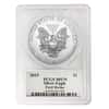 2015 1 oz Silver American Eagle PCGS MS 70 First Strike (John Mercanti Signature Label) 