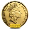 1/4 oz Isle of Man Gold Angel Coin Proof/BU (Random Year)