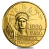 1986 France 100 Francs Statue of Liberty Gold Coin AGW .5 oz BU/Proof