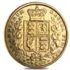 1838-1874 British Gold Sovereign Victoria Young Head Shield (Abrasions)