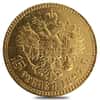 1897 Russia 15 Roubles Nicholas II Gold Coin Abrasions AGW .3734 oz