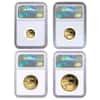 2018-W 1.85 oz Proof Gold American Eagle 4-Coin Set NGC PF 70 Early Releases