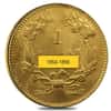 $1 Gold Indian Princess Head Type 2 Ex-Jewelry (Random Year, 1854-1856)