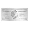 2017 5 Gram Cook Islands Skyline Foil Note $1 - Tokyo Silver Note .999 Fine