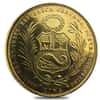 Peru 50 Soles Gold Coin AGW .6772 oz Cleaned (Random Year, 1950-1970)