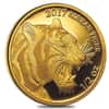 2017 1/2 oz South Korea Gold Tiger Medal BU (w/Box)