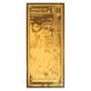 10 New Hampshire Goldback 1/100 oz 24K Gold Foil Aurum Note