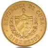 10 Pesos Jose Marti Gold Coin AU/BU (Random Year)