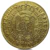 1791-1803 Spain 4 Escudos Gold Coin Cleaned (Random Year)