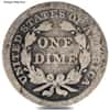 1837-1891 Seated Liberty Dime 10C Silver Coin Circulated (Random Year)