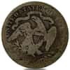 1838-1891 Seated Liberty Silver Quarter Dollar Circulated (Random Year)