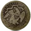 1839 - 1891 Seated Liberty Half Dollar Silver Coin Good (Random Year)