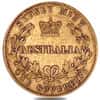 1857-1870 Australia Gold Sovereign Victoria Young Head Avg Circ (Random Year)