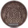 1861 - 1870 France 5 Francs Napoleon III Silver Coin Avg Circ ASW .7234 oz