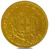 1884 Greece 20 Drachmai George I Gold Coin Avg Circ AGW .1867 oz