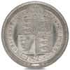 1887 Great Britain 1 Shilling Victoria Silver Coin AU
