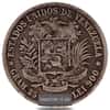1900-1936 Venezuela 5 Bolivares Silver Coin Avg Circ ASW .7234 oz (Random Year)