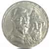 1913 BC Russia 1 Rouble Romanov Dynasty Silver Coin UNC Details (Cleaned)