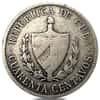 1915-1920 Silver 40 Centavos Star Circulated ASW 0.2894 oz