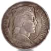 1929-1932 Latvia 5 Lati Silver Coin Avg Circ
