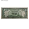 1934 $5 Silver Certificate Currency Note Avg Circ