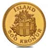 1961 Iceland Jon Sigurdsson 500 Kronur Gold Coin Avg Circ AGW 0.2593 oz