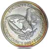 1985 1 oz Engelhard Prospector Silver Round .999 Fine (Rainbow Toning, 25856)