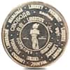 1986 1 oz MTB Liberty Silver Round .999 Fine