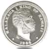 1986 1 oz RHM Johnson Matthey Kalakaua Akahi Proof Silver Dala .999 Fine