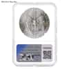 1986 1 oz Silver American Eagle NGC MS 69 Mint Error (Obv Struck Thru)
