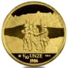 1986 Switzerland 1/10 oz Unze Helvetia Eternal Pact Gold Round