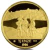 1986 Switzerland 1/2 oz Unze Helvetia Eternal Pact Gold Round