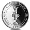 1987 5 oz Samoa America's Cup Silver Proof Coin In Cap