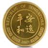 1987 1/2 oz Singapore 50 Singold Year of the Rabbit Gold Coin (Sealed)