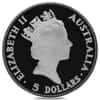 1990 1 oz Proof Silver Australian Kookaburra Perth Mint .999 Fine In Cap