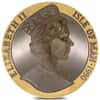 1990 Isle of Man 5 oz Penny Black Proof Gold Crown Box & COA
