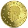 1991 Norway 1/2 oz Lillehammer Olympics 1500 Kroner Gold Coin