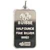 1/2 oz PAMP Suisse New Design Silver Bar Pendant
