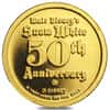 1/4 oz Rarities Mint Gold Snow White Witch Round 50th Ann.