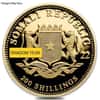 1/4 oz Somalia African Elephant Gold Coin BU/Proof (Random Year)