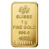 1 gram Gold Bar PAMP Suisse Lady Fortuna Veriscan .9999 Fine (In Assay)