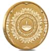1 oz Diwali Lotus Gilded Silver Medal Australian Perth Mint